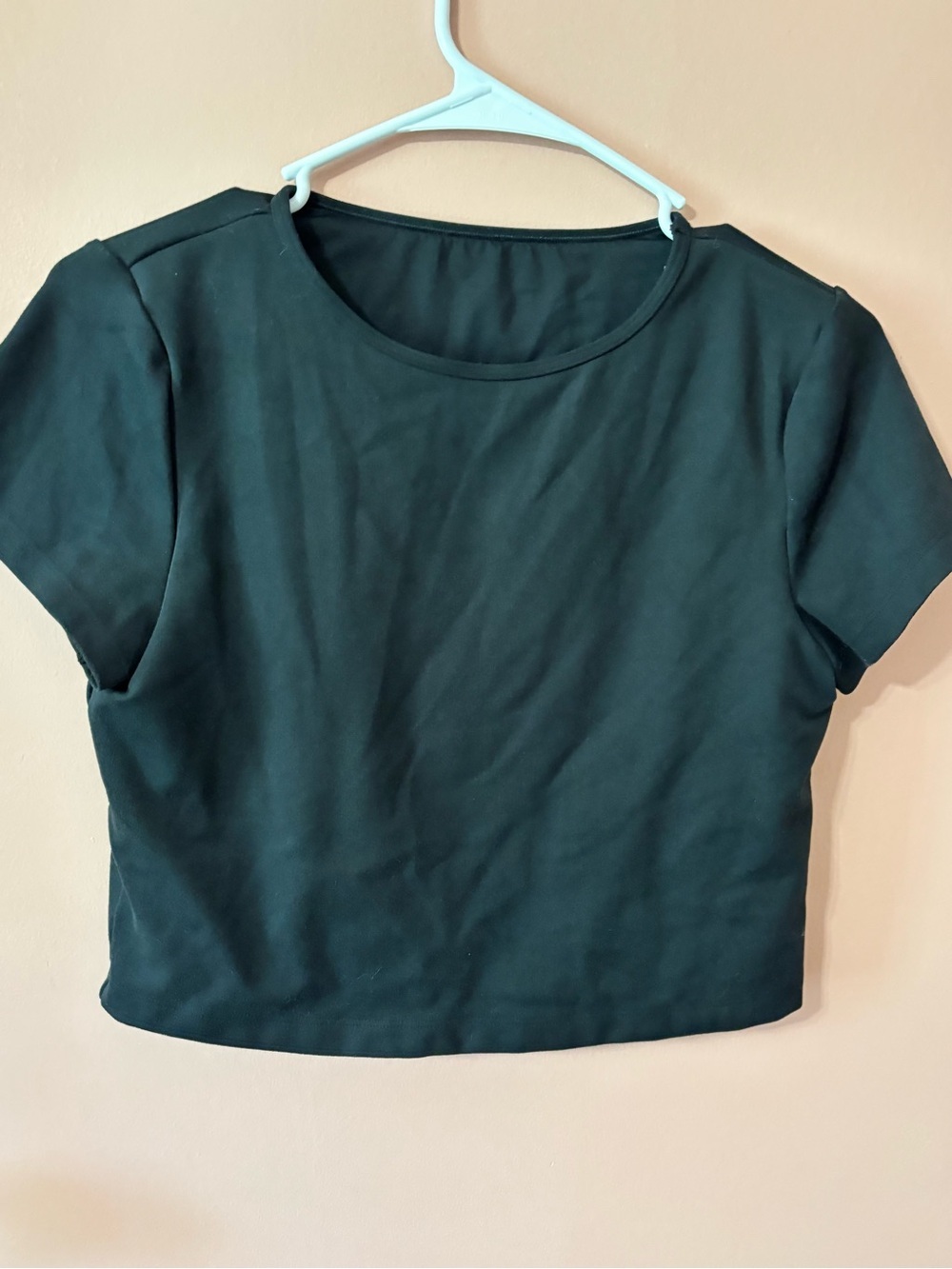 Gilly Hicks Black Short Sleeve Crop Top